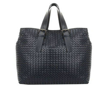 Bottega Veneta intrecciato leather tote bag 399835 royalblue - Click Image to Close